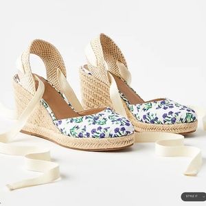 Loft Floral Espadrille Wedges